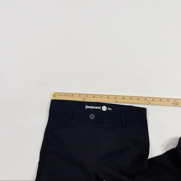 Betabrand Pants Womens XS Petite Classic Straight Leg Black Stretch Yoga Pull On - Picture 10 of 10